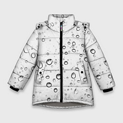 Куртка зимняя для девочки Утренний дождь, цвет: 3D-светло-серый
