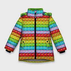 Куртка зимняя для девочки GLITCH POP IT ГЛИТЧ ПОП ИТ, цвет: 3D-светло-серый