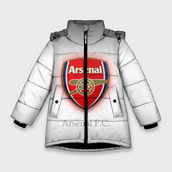 Куртка зимняя для девочки F C Arsenal, цвет: 3D-черный
