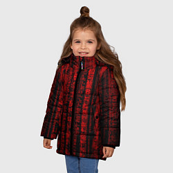 Куртка зимняя для девочки КРАСНАЯ МАТРИЦА, цвет: 3D-светло-серый — фото 2