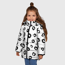 Куртка зимняя для девочки Леопардовый окрас, цвет: 3D-красный — фото 2