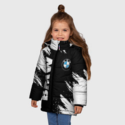 Куртка зимняя для девочки BMW GRUNGE БМВ ГРАНЖ, цвет: 3D-черный — фото 2