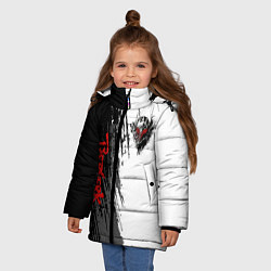 Куртка зимняя для девочки Берсерк чёрной маска, цвет: 3D-черный — фото 2