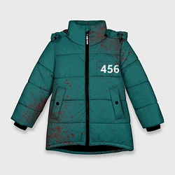 Зимняя куртка для девочки Игра в кальмара: Персонаж 456