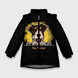 Зимняя куртка для девочки Фокстерьер Fox terrier