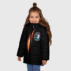 Куртка зимняя для девочки ИВАН МАСКОВ МЕНЯЕТ ПРОФЕССИЮ, цвет: 3D-черный — фото 2