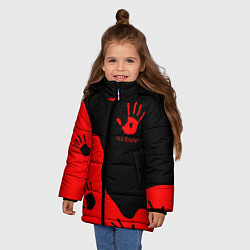 Куртка зимняя для девочки WE KNOW RED LOGO, цвет: 3D-светло-серый — фото 2