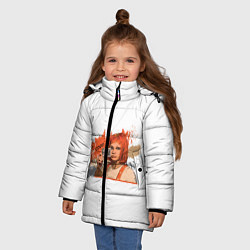 Куртка зимняя для девочки Lockdown - Лилу Даллас, цвет: 3D-светло-серый — фото 2