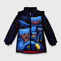 Куртка зимняя для девочки Huggy Wuggy: Players, цвет: 3D-красный
