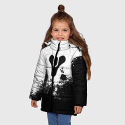 Куртка зимняя для девочки Дестени за гранью света, цвет: 3D-красный — фото 2