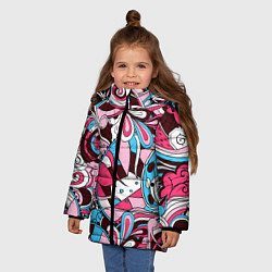 Куртка зимняя для девочки Краски Жизни, цвет: 3D-светло-серый — фото 2