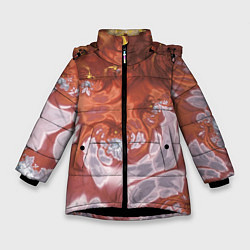Куртка зимняя для девочки Коллекция Journey Обжигающее солнце 396-134-1, цвет: 3D-черный