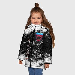 Куртка зимняя для девочки Poppy Playtime Гранж, цвет: 3D-красный — фото 2