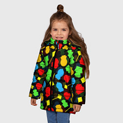 Куртка зимняя для девочки SOUTH PARK ЮЖНЫЙ ПАРК НОВОГОДНИЙ УЗОР, цвет: 3D-черный — фото 2