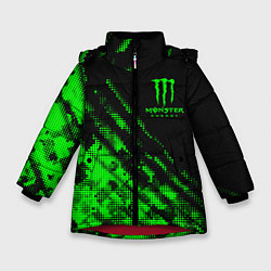 Зимняя куртка для девочки Monster Energy Текстура