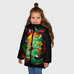 Куртка зимняя для девочки Rayman Legend, цвет: 3D-красный — фото 2
