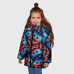 Куртка зимняя для девочки ЛИЦО ХАГИ ВАГИ, POPPY PLAYTIME, цвет: 3D-красный — фото 2