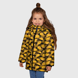 Куртка зимняя для девочки Тако Tacos, цвет: 3D-светло-серый — фото 2