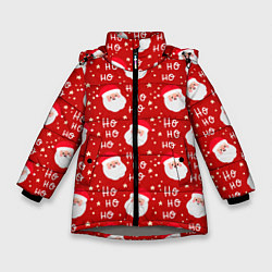 Куртка зимняя для девочки САНТА КЛАУС НОВЫЙ ГОД, цвет: 3D-светло-серый