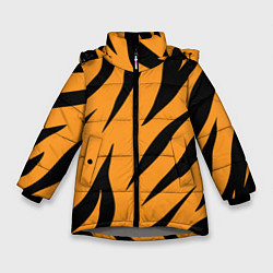 Куртка зимняя для девочки Тигррра, цвет: 3D-светло-серый