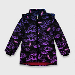 Куртка зимняя для девочки ARCANE League Of Legends ТАТУИРОВКА JINX, цвет: 3D-красный