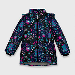 Куртка зимняя для девочки Nature eyes, цвет: 3D-светло-серый