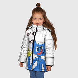 Куртка зимняя для девочки Huggy Wuggy - Poppy Playtime Хагги Вагги, цвет: 3D-светло-серый — фото 2