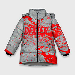 Куртка зимняя для девочки Декстер Новая Кровь Сериал супер класс!, цвет: 3D-светло-серый