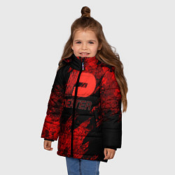 Куртка зимняя для девочки Декстер Новая Кровь ДЕКСТОР, цвет: 3D-черный — фото 2