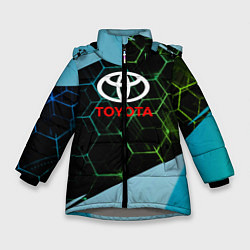 Куртка зимняя для девочки TOYOTA класс авто, цвет: 3D-светло-серый