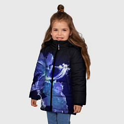 Куртка зимняя для девочки ГИЮ ТОМИОКА И ТАНДЖИРО ДЫХАНИЕ ВОДЫ, цвет: 3D-красный — фото 2