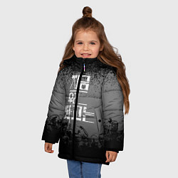 Куртка зимняя для девочки Мы все мертвы - Зомби, цвет: 3D-светло-серый — фото 2