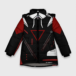 Куртка зимняя для девочки Сайрекс Сyrex CS GO, цвет: 3D-светло-серый