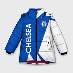Куртка зимняя для девочки Челси спорт, цвет: 3D-красный