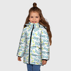 Куртка зимняя для девочки YOGA лотос, цвет: 3D-черный — фото 2