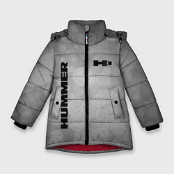 Куртка зимняя для девочки Hummer abstraction, цвет: 3D-красный