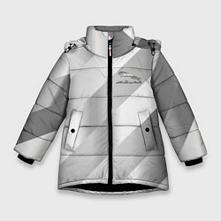 Куртка зимняя для девочки JAGUR, цвет: 3D-черный