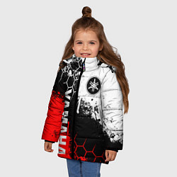 Куртка зимняя для девочки YAMAHA - ЯМАХА, цвет: 3D-черный — фото 2