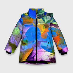 Зимняя куртка для девочки Цветочный узор Summer