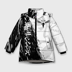 Куртка зимняя для девочки WALHALLA TEAM LOGO BLACK ТОКИЙСКИЕ МСТИТЕЛИ, цвет: 3D-светло-серый
