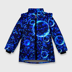Зимняя куртка для девочки Пузыри воздуха в воде Pattern