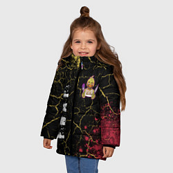 Куртка зимняя для девочки FIVE NIGHTS AT FREDDYS - ЧИКА Краска, цвет: 3D-черный — фото 2