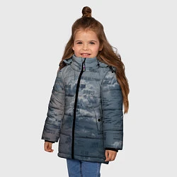 Куртка зимняя для девочки BTS Дискография, цвет: 3D-черный — фото 2