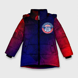 Куртка зимняя для девочки JEEP - Пламя, цвет: 3D-черный