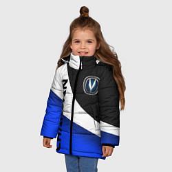 Куртка зимняя для девочки ЧАНГАН - CHANGAN ТРИКОЛОР, цвет: 3D-светло-серый — фото 2