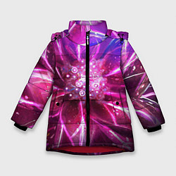 Зимняя куртка для девочки Неоновый Цветок Neon Flower