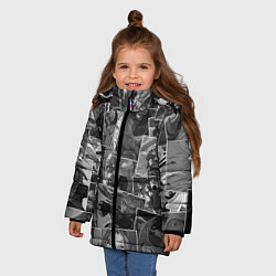 Куртка зимняя для девочки Дота 2 паттерн, цвет: 3D-светло-серый — фото 2