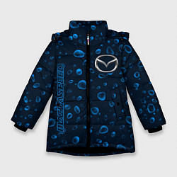 Куртка зимняя для девочки MAZDA SPEED Дождь, цвет: 3D-черный
