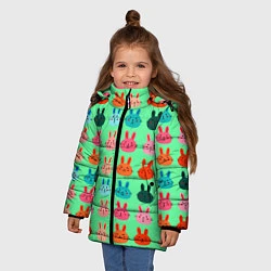 Куртка зимняя для девочки FUNNY BUNNIES, цвет: 3D-красный — фото 2