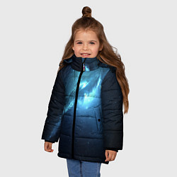 Куртка зимняя для девочки Sky full of stars, цвет: 3D-черный — фото 2